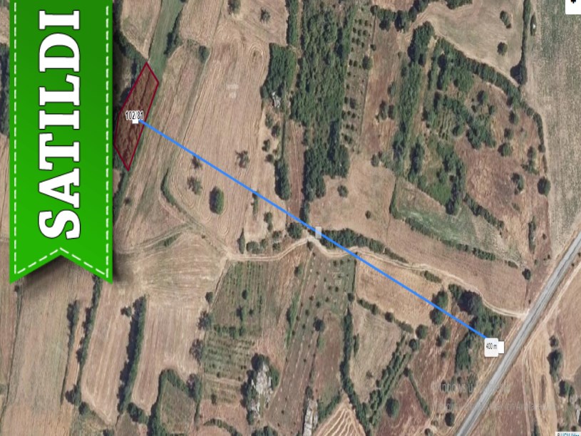 Edirne Lalapaşa Süleymandanişmentte Satılık Tarla , 1,159 m2 Yolu Var Tek Tapu 