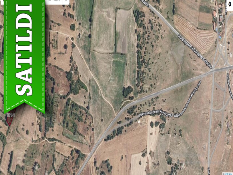 Edirne Lalapaşa Süleymandanişmentte Satılık Tarla , 1,159 m2 Yolu Var Tek Tapu 