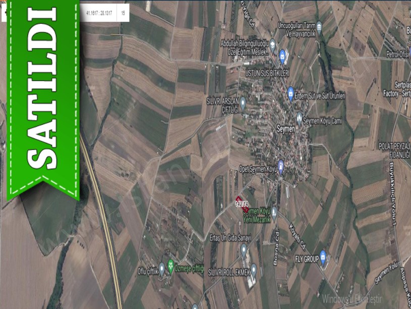 Silivri Seymende Satılık Arsa , 517 m2 Yolu Var Evlere Yakın 