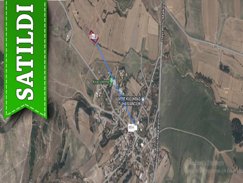 Tekirdağ Malkara Karacagür Mah, Satılık Arsa , 294 m2 Yolu Var
