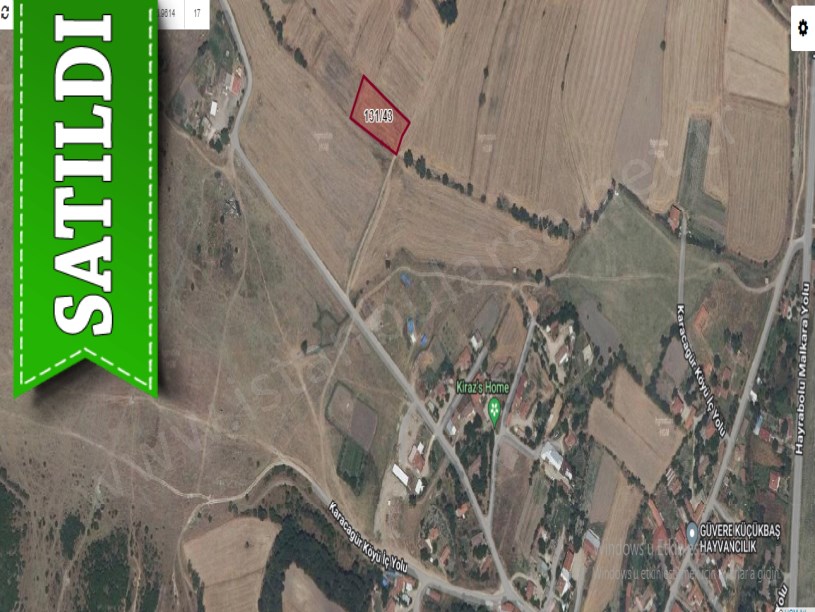 Tekirdağ Malkara Karacagür Mah, Satılık Arsa , 294 m2 Yolu Var