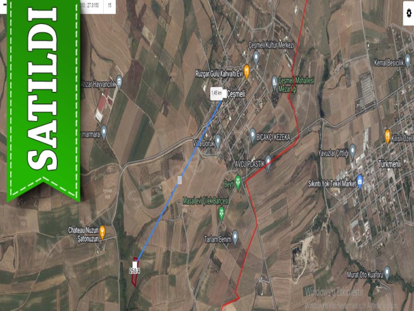 Tekirdağ Marmaraereğli Çeşmeli Mah Satılık Arsa , 324 M2 Köye Yakın