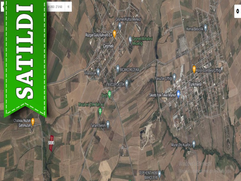 Tekirdağ Marmaraereğli Çeşmeli Mah Satılık Arsa , 324 M2 Köye Yakın