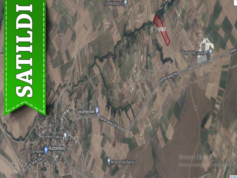 Tekirdağ Saray Kurtderede Satılık Arsa , 297 m2 Hisseli 