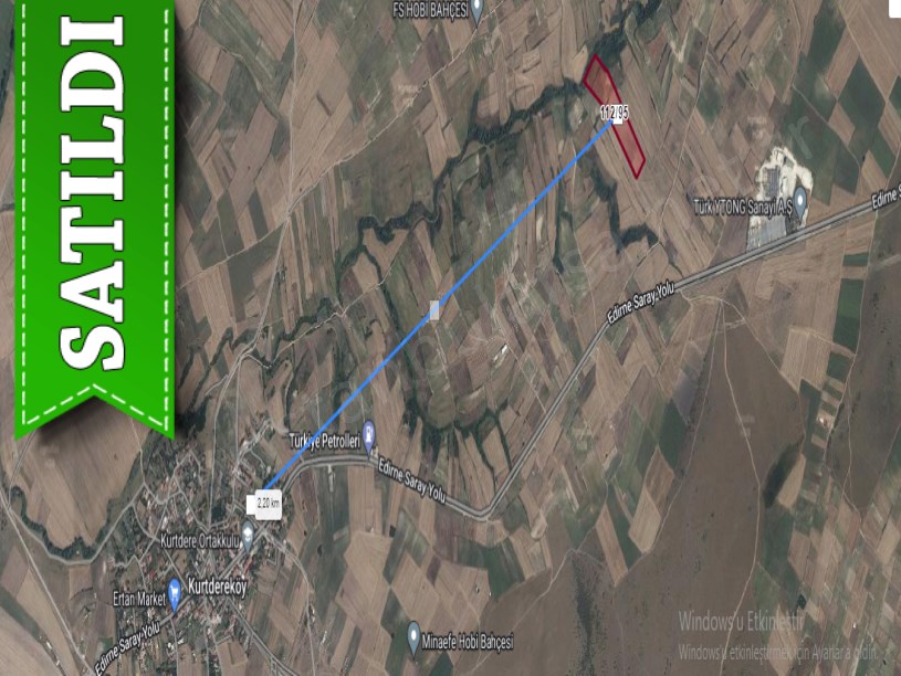 Tekirdağ Saray Kurtderede Satılık Arsa , 297 m2 Hisseli 