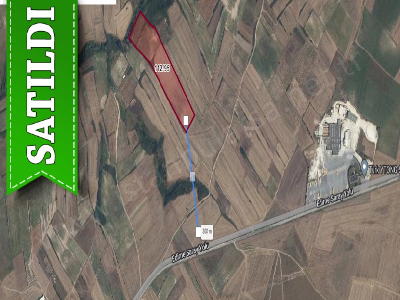 Tekirdağ Saray Kurtderede Satılık Arsa , 297 m2 Hisseli 