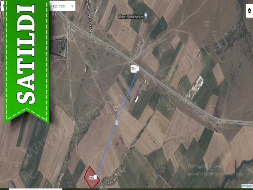 Tekirdağ Saray Kurtderede Satılık Arsa , 250 M2 Yolu Var Hisseli