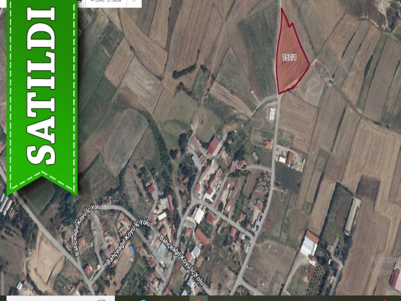 Tekirdağ Kapaklı Bahçeağıl Mah , Satılık Arsa , 3000 M2 Köy Dibi Evlere Yakın Hisseli