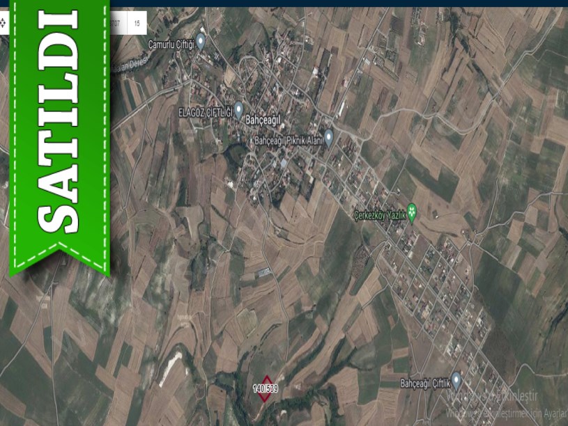 Tekirdağ Kapaklı Bahçeağıl Mah , Satılık Tarla , 6,250 m2 Yolu Var Tek tapu