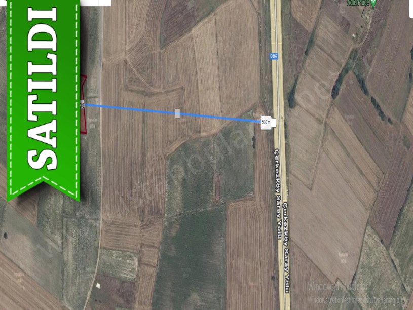 Tekirdağ Saray Ayaspaşada Satılık Arsa ,  3,407 M2 Tek Tapu Yolu Var
