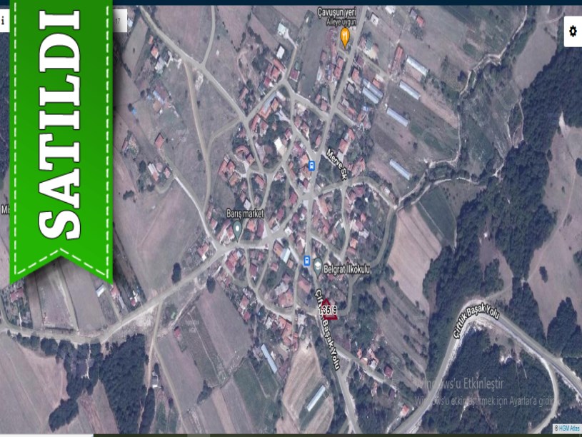 Çatalca Belgratta Satılık Arsa , 362 m2 Cadde Cephe Müstakil