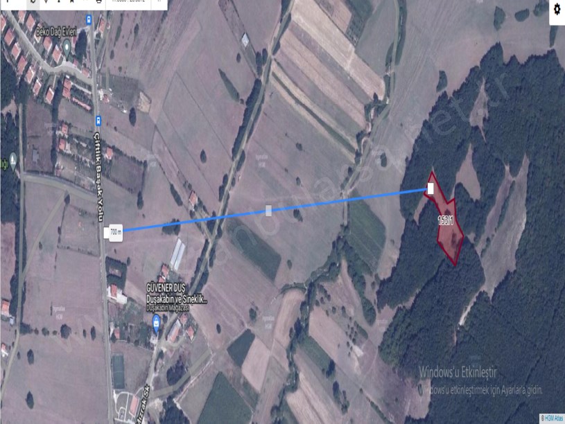 Çatalca Belgratta Satılık Arsa , 218 M2 Hisseli 