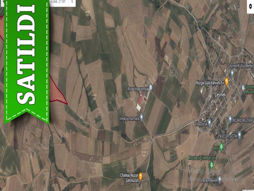 Tekirdağ Marmaraereğli Çeşmeli Mah Satılık Arsa ,952 M2 Yolu Var Hisseli