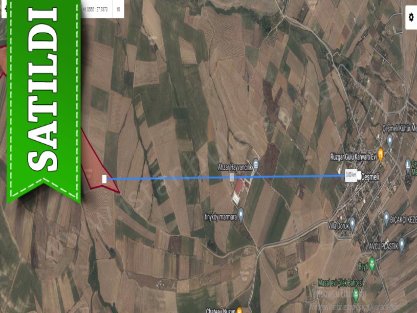 Tekirdağ Marmaraereğli Çeşmeli Mah Satılık Arsa ,952 M2 Yolu Var Hisseli