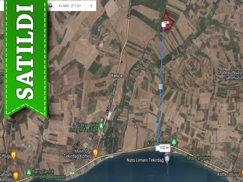 Tekirdağ Marmaraereğli Çeşmeli Mah Satılık Arsa ,658 m2 Hisseli Yolu Var