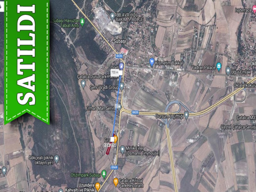 Çatalca Subaşında Satılık Arsa , 300 M2 Yolu Var Evlerin Yakını Çevrili