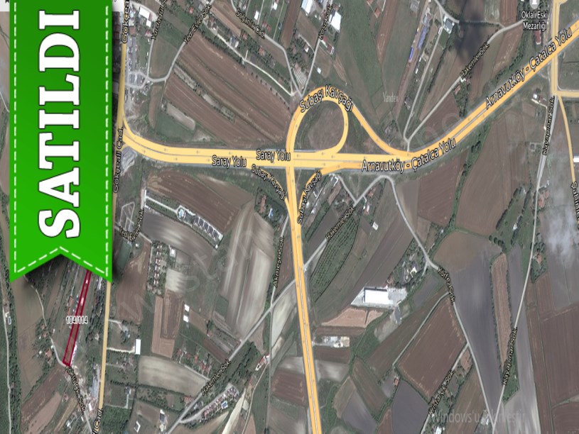 Çatalca Subaşında Satılık Arsa , 300 M2 Yolu Var Evlerin Yakını Çevrili