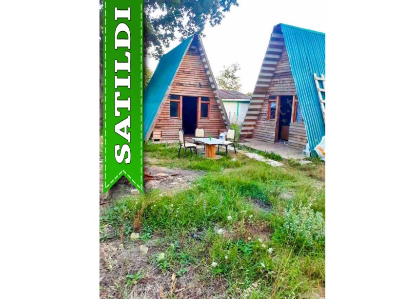 Çatalca Binkılıç Satılık Bungalov Ev , 206 m2 Arsası Etrafı Çevrili Yolu Var