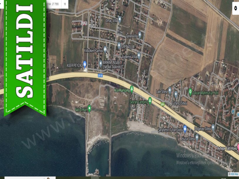 Tekirdağ Marmaraereğli Çeşmeli Mah Satılık Arsa ,147 m2  Yolu Var Deniz Manzaralı 