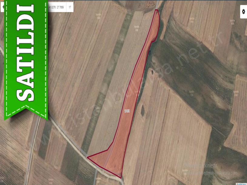 Tekirdağ Marmaraereğli Çeşmeli Mah Satılık Arsa , 398 m2 Deniz Manzaralı Yolu Var Hisseli