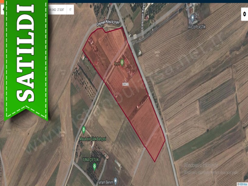 Tekirdağ Marmaraereğli Çeşmeli Mah Satılık Arsa , 234 M2 Yolu Var Şehir Merkezinde 