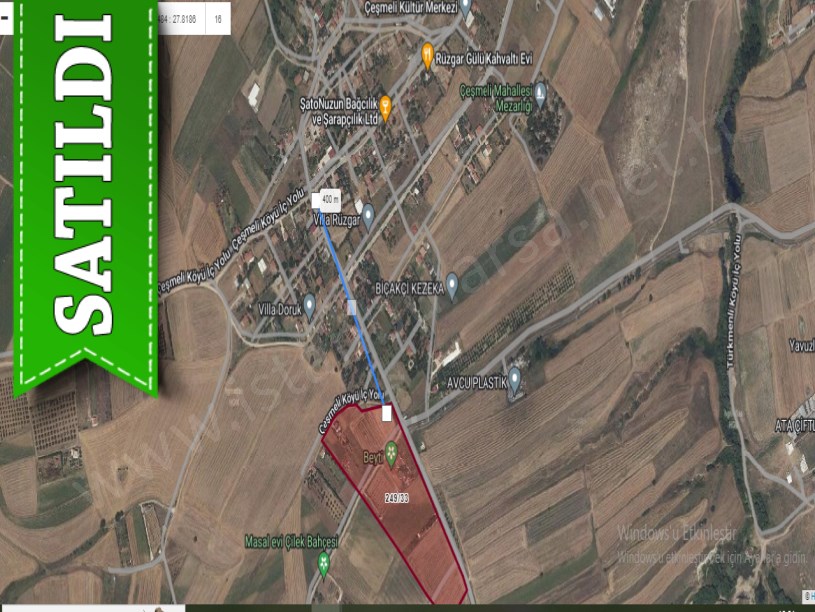 Tekirdağ Marmaraereğli Çeşmeli Mah Satılık Arsa , 234 M2 Yolu Var Şehir Merkezinde 