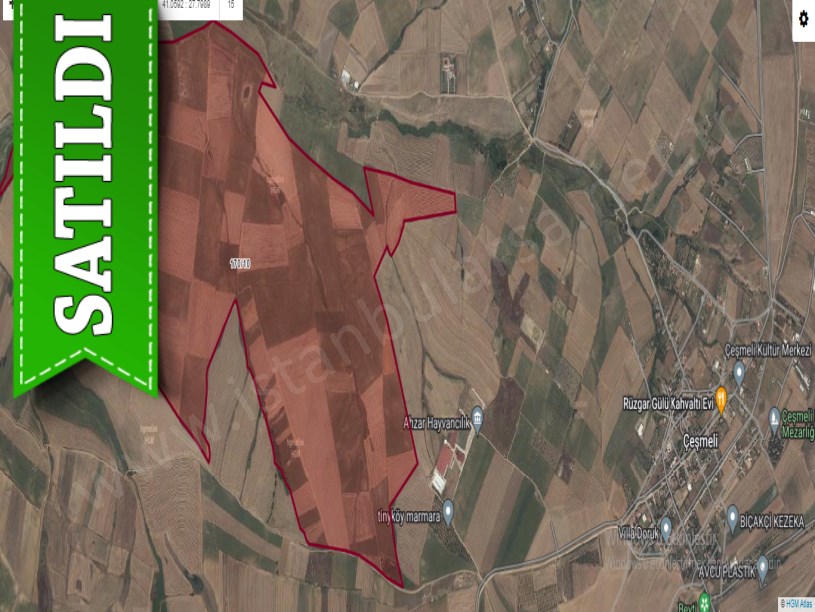 Tekirdağ Marmaraereğli Çeşmeli Mah Satılık Arsa , 502 m2 Hisseli