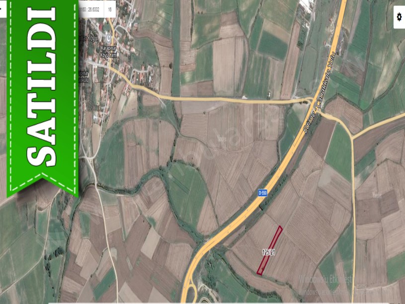 Edirne  Uzunköprü Karapınar Köyü Satılık Arsa . 268 m2 Yolu Var Hisseli