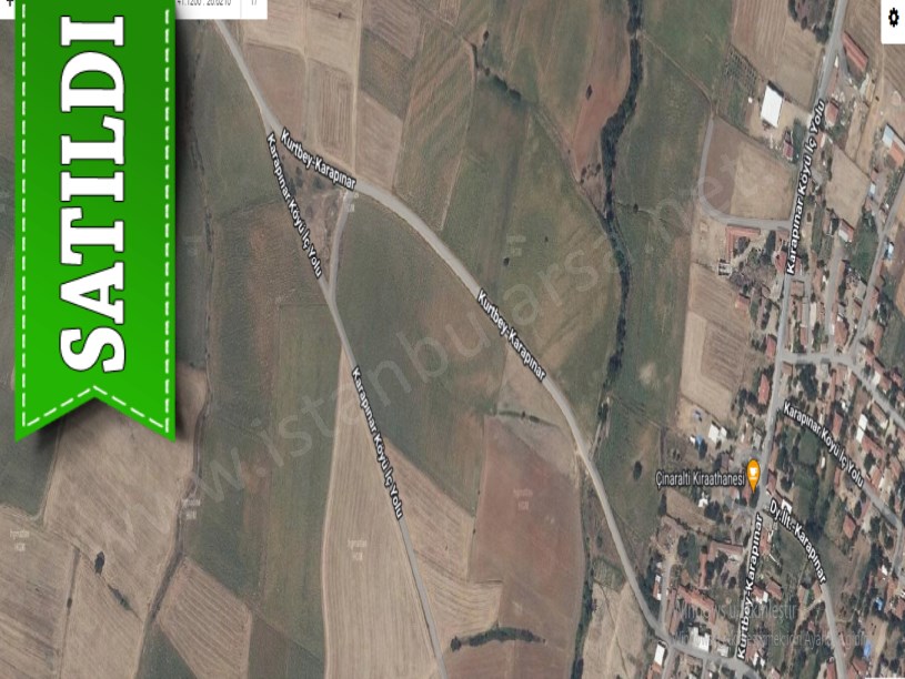 Edirne  Uzunköprü Karapınar Köyü Satılık Arsa . 515 M2 Yolu Var Hisseli