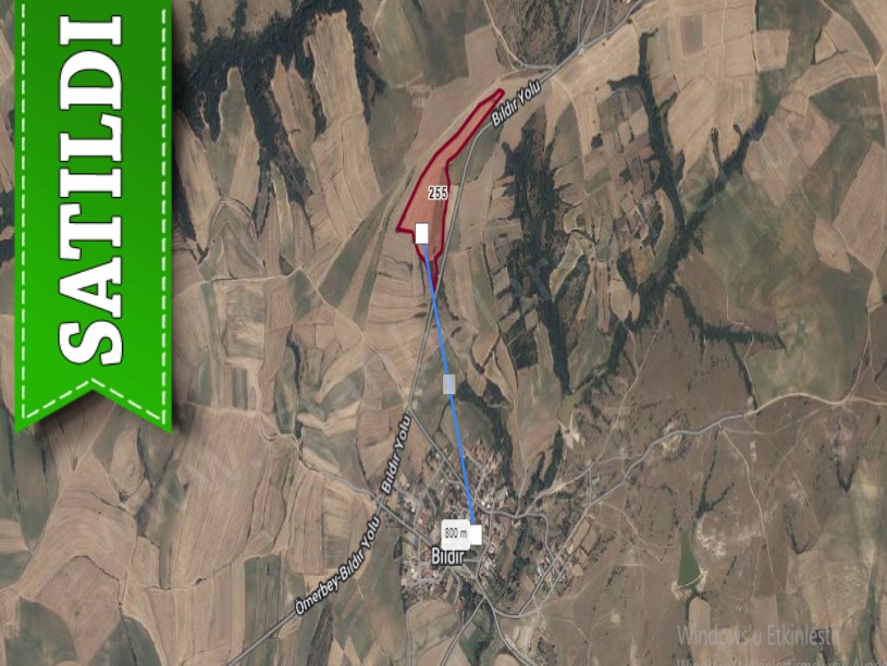 Edirne  Uzunköprü Bıldır Köyü Satılık Arsa , 708 m2 Yolu Var Hisseli
