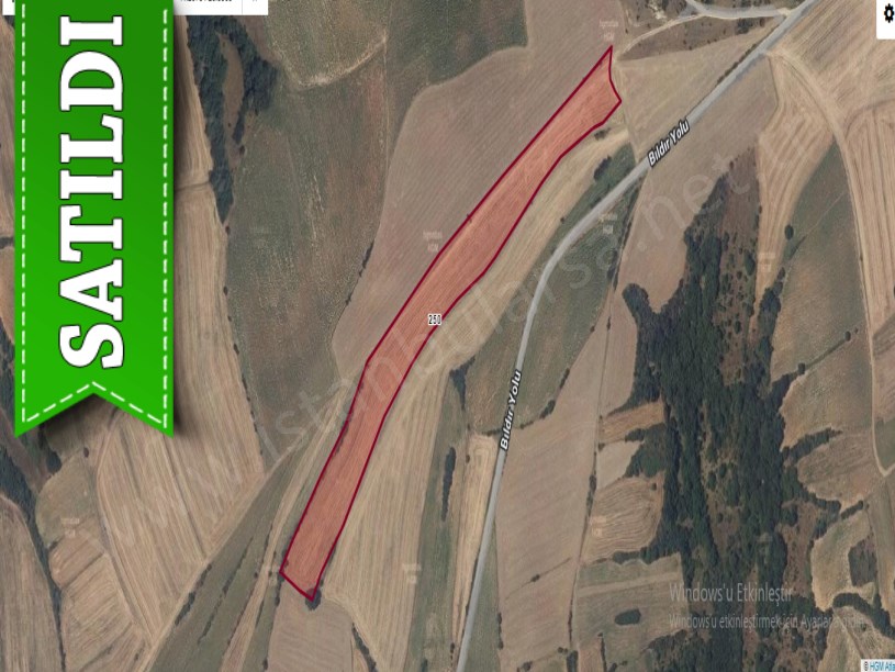 Edirne  Uzunköprü Bıldır Köyü Satılık Arsa , 466 M2 Asfalt Yola Yakın Hisseli