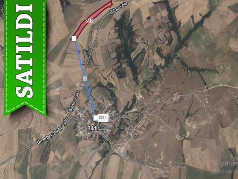 Edirne  Uzunköprü Bıldır Köyü Satılık Arsa , 466 M2 Asfalt Yola Yakın Hisseli