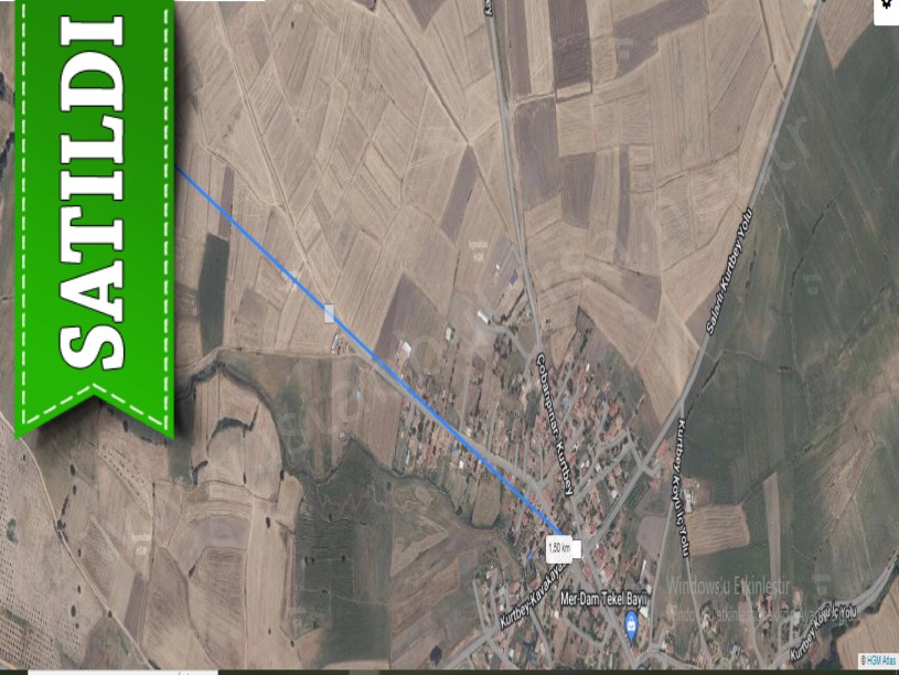 Edirne Uzunköprü Kurtbeyde Satılık Arsa , 694 m2 Yolu Var Hisseli