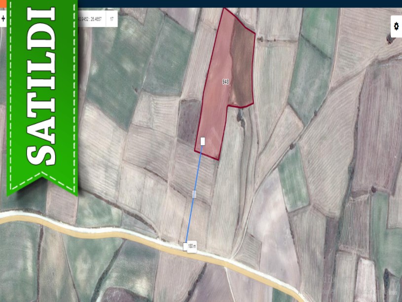 Edirne İpsala Turpçular Köyü Satılık Arsa , 3,500 m2 Yolu Var Hisseli