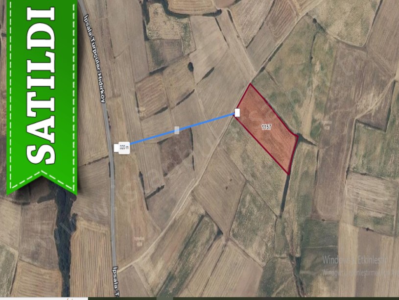 Edirne İpsala Turpçular Köyü Satılık Arsa , 285 m2 Yolu Var