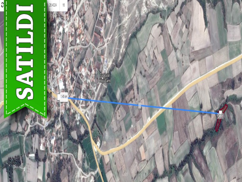 Edirne İpsala Turpçular Köyü Satılık Arsa , 161 m2 Hisseli