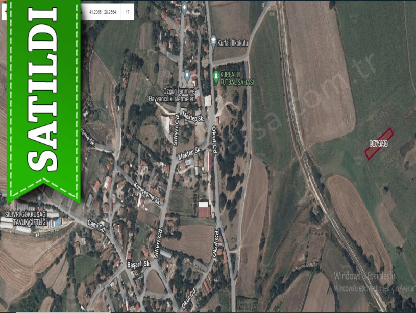 Silivri Kurfallıda  Satılık Arsa , 1,146 M2 Müstakil Evlerin Yakını