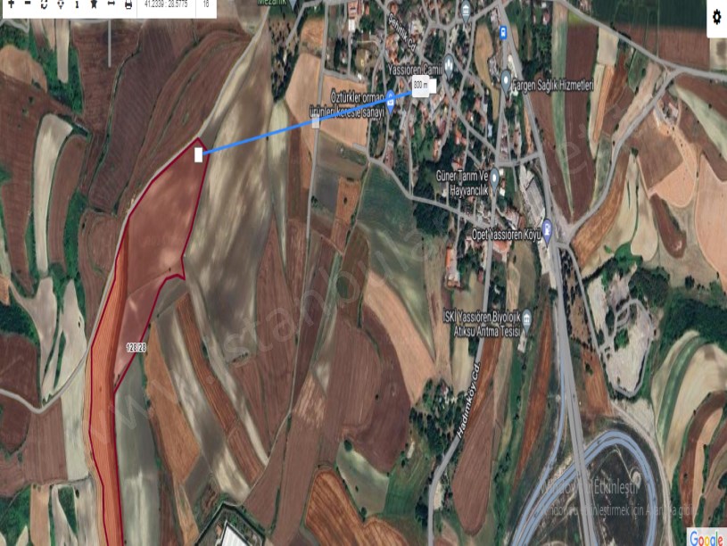 Arnavutköy Yassıörende Satılık Arsa , 320 M2 Yolu Var Yerleşime Yakın