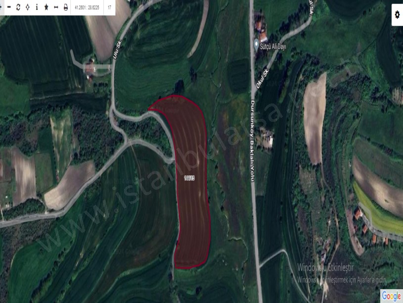 Arnavutköy Boyalıkta Satılık Arsa , 300 M2 İmarlı Yolu Var
