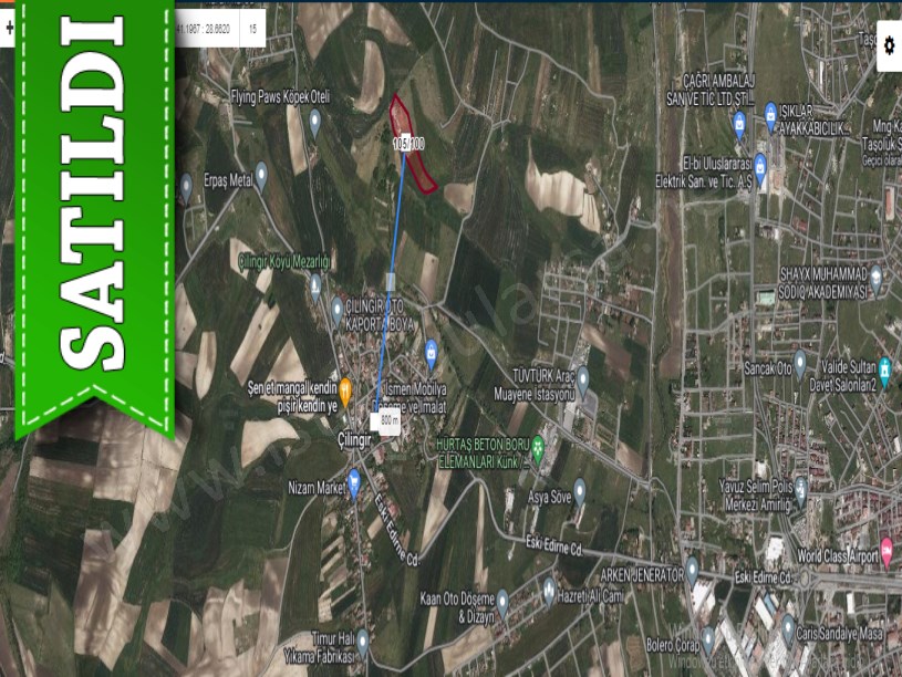 Arnavutköy Çilingirde Satılık Arsa , 540 m2 Yolu Var Evlerin Yakını