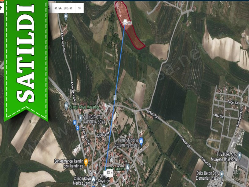Arnavutköy Çilingirde Satılık Arsa , 540 m2 Yolu Var Evlerin Yakını