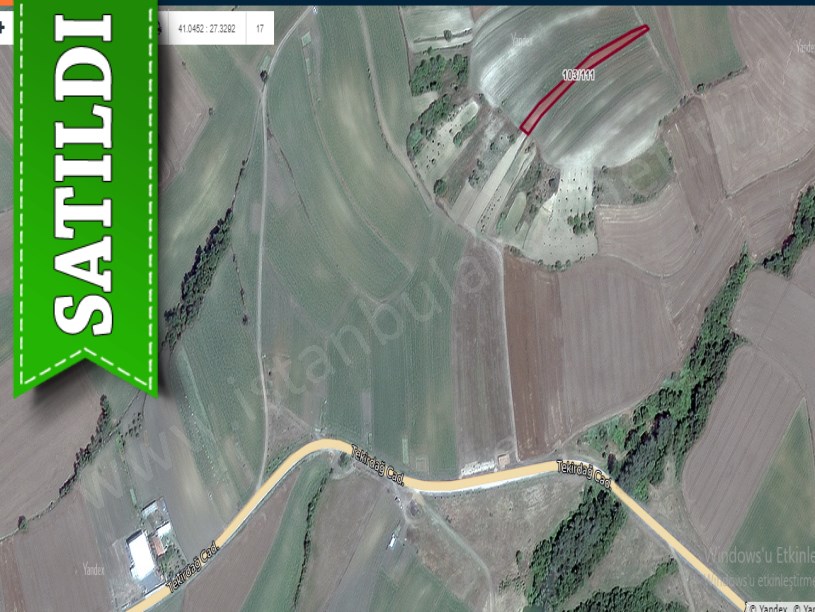 Tekirdağ Süleymanpaşa Demirli Mah Satılık Tarla , 1,470 m2 Yolu Var Köye Yakın
