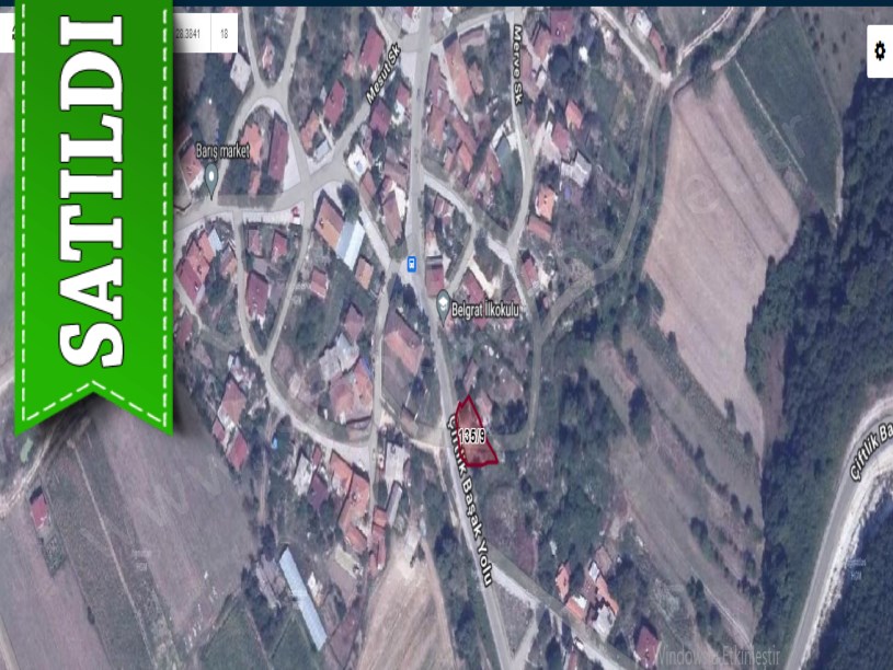 Çatalca Belgratta Satılık Arsa , 358 M2 Müstakil Asfalta Cephe