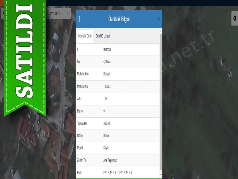 Çatalca Belgratta Satılık Arsa , 358 M2 Müstakil Asfalta Cephe