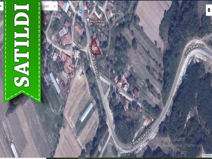 Çatalca Belgratta Satılık Arsa , 358 M2 Müstakil Asfalta Cephe