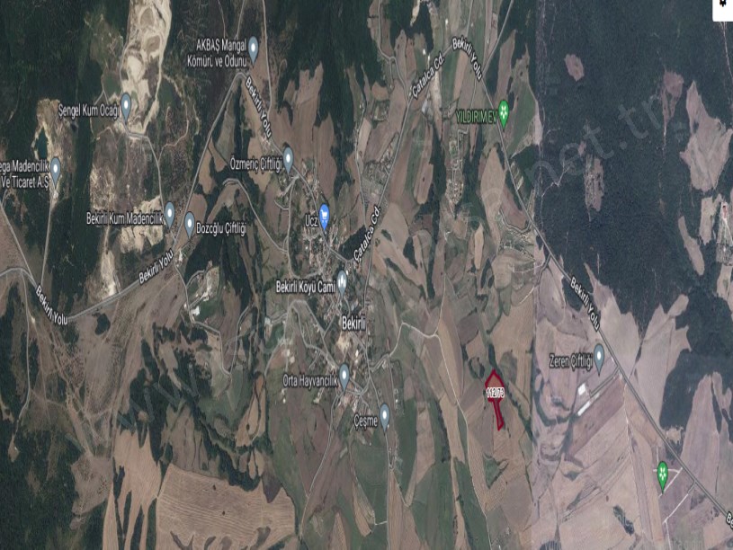 Silivri Bekirlide Satılık Tarla , 9,623 m2 Müstakil Yolu Var 