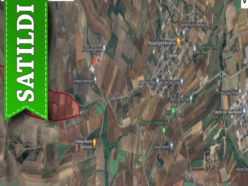 Tekirdağ Marmaraereğli Çeşmeli Mah Satılık Arsa , 305 M2 Yolu Var Hisseli