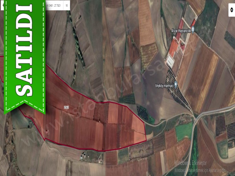 Tekirdağ Marmaraereğli Çeşmeli Mah Satılık Arsa , 305 M2 Yolu Var Hisseli