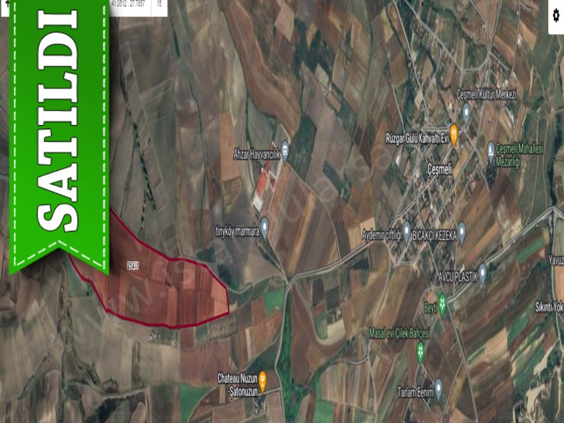 Tekirdağ Marmaraereğli Çeşmeli Mah Satılık Arsa , 305 M2 Yolu Var Hisseli