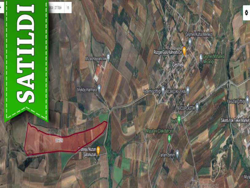 Tekirdağ Marmaraereğli Çeşmeli Mah Satılık Arsa , 181 M2 Evlerin Yakını Yolu Var